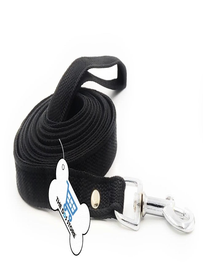 THE DDS STORE Premium Strong Nylon Everyday Dogs Collar Leash Dog Nylon Puppy Dogs Collar Belt and Leash Dog Belt Combo of Dog Collar with Dog Leash for Small Breeds (Medium (0.75 inch), Black) - Image 2